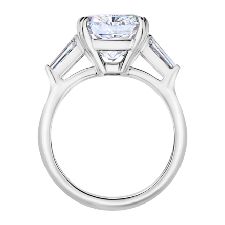 Кольцо с бриллиантами, платина 2