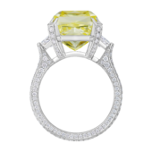 Кольцо с бриллиантами, белое золото