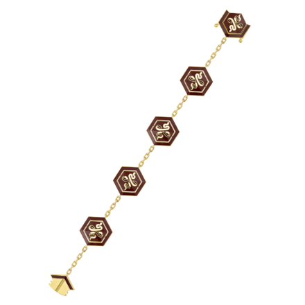 Браслет с бриллиантами, желтое золото, н.керамика 2