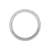 Кольцо с рубинами и бриллиантами, белое золото