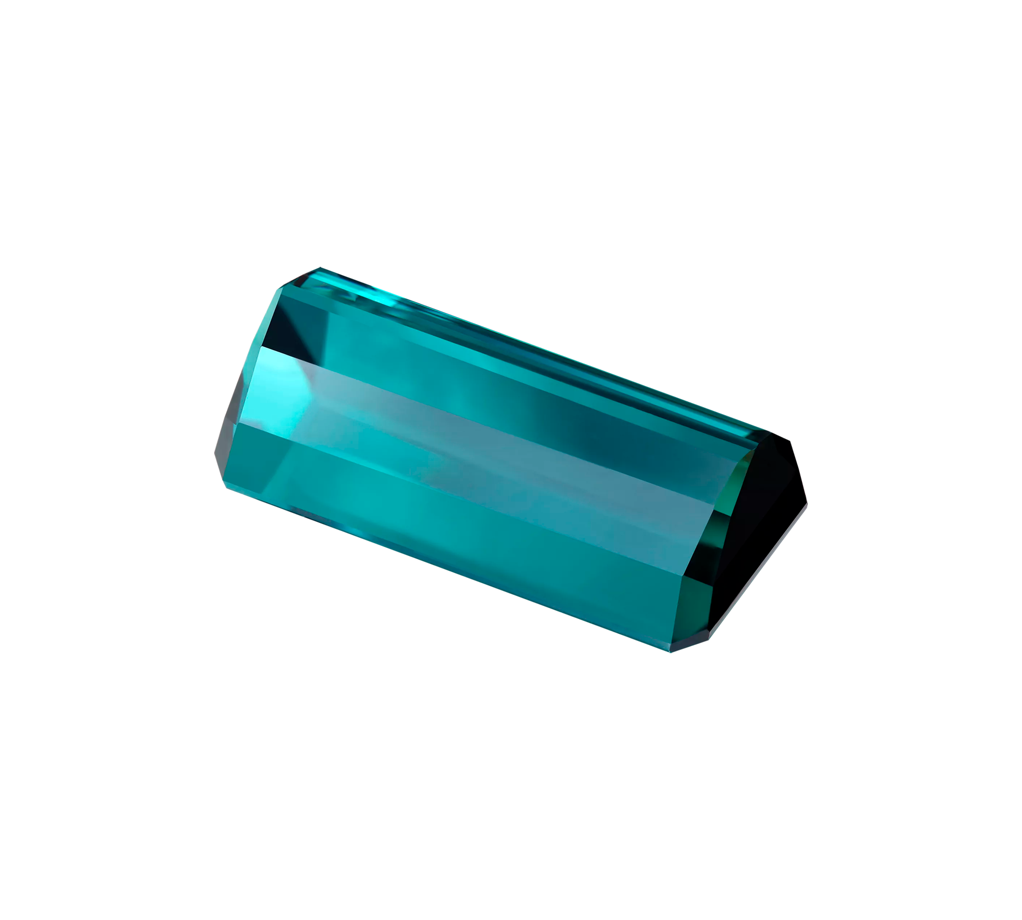 Турмалин Индиголит, Октагон, 11,01ct