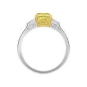 Кольцо с бриллиантами, белое золото