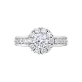 Кольцо с бриллиантами, белое золото