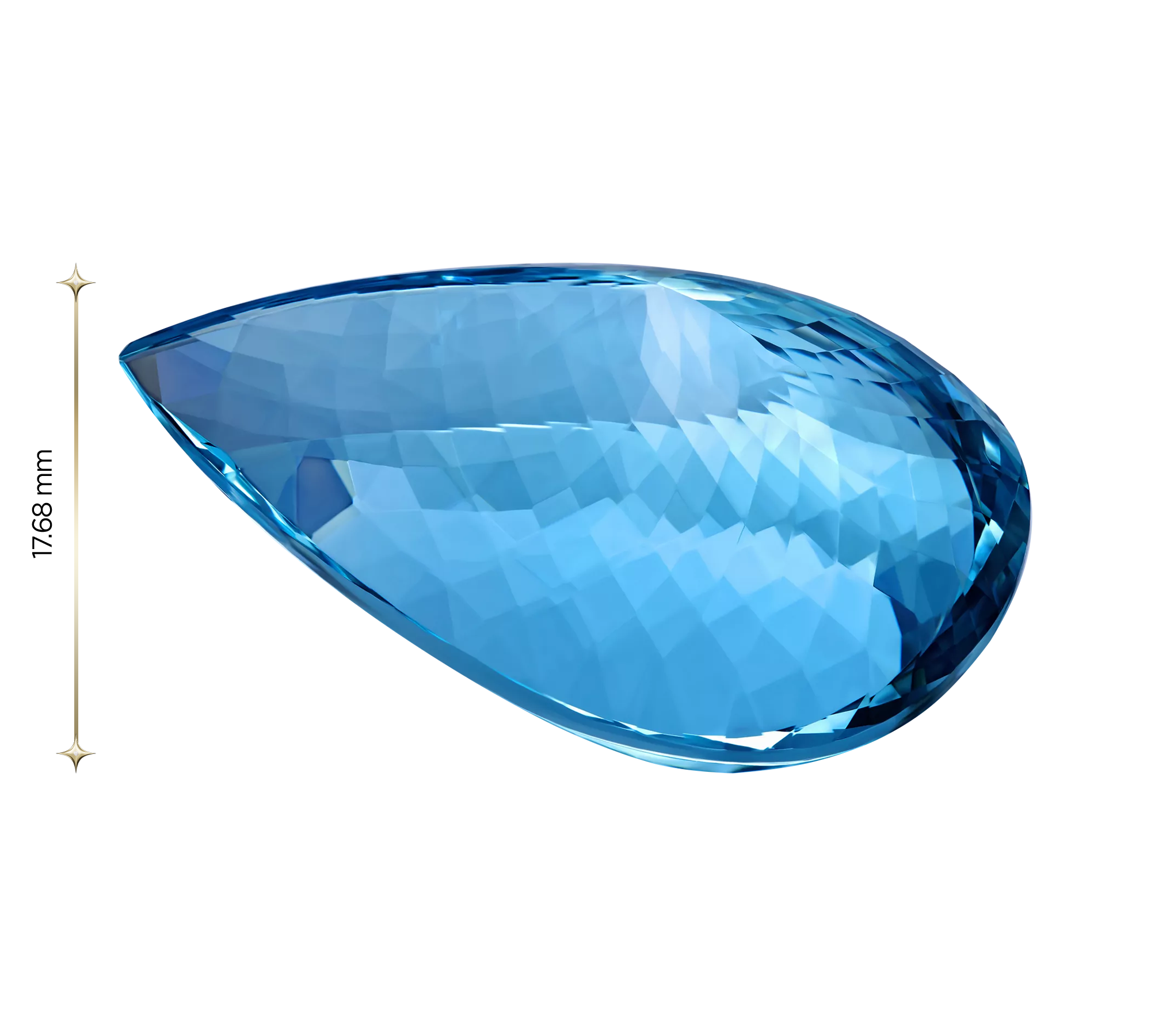 Аквамарин, Груша, 101,69 ct