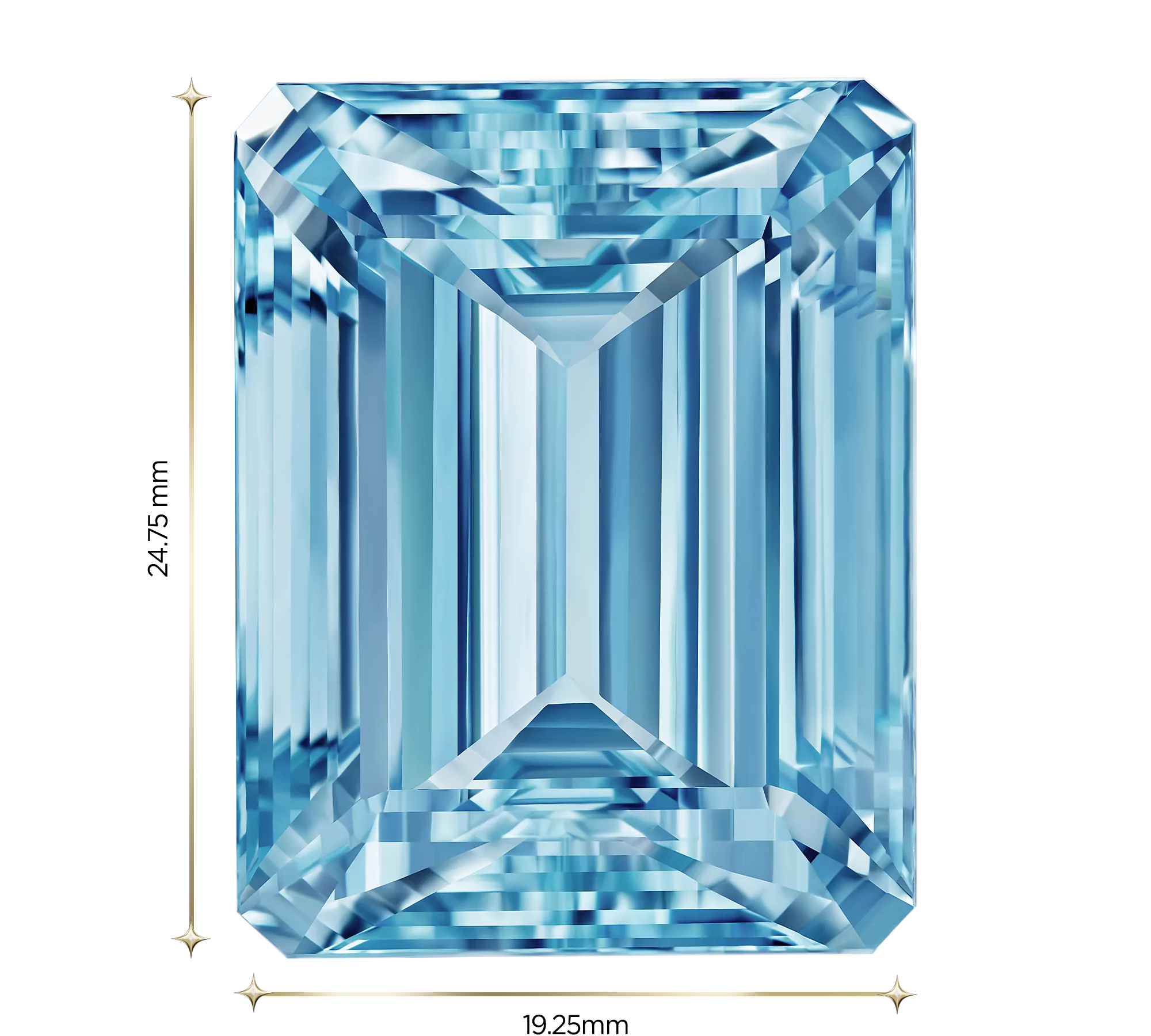 Аквамарин, Октагон, 51,71ct