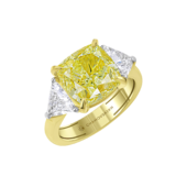 Кольцо с бриллиантами, желтое золото