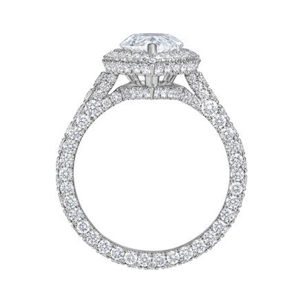 Кольцо с бриллиантами, белое золото 3