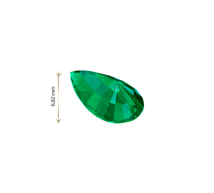 Изумруд, Zambia,Груша, 4,60ct 4