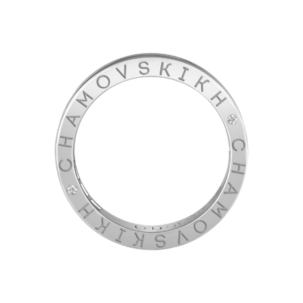 Кольцо с бриллиантами, белое золото 3