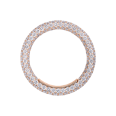 Кольцо с бриллиантами, розовое золото