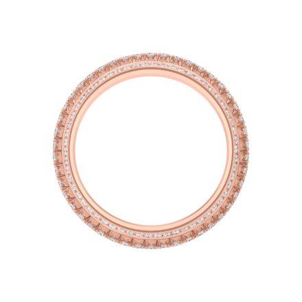 Кольцо с бриллиантами, розовое золото 3